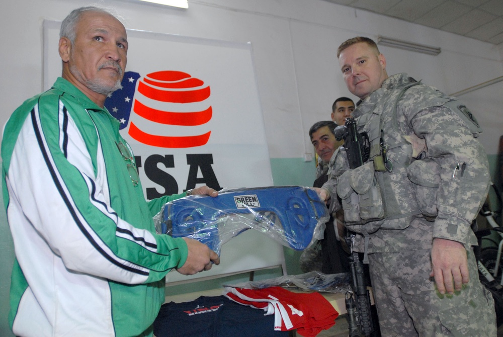 Adhamiyah Sports Complex reopens with gift from USA Boxing