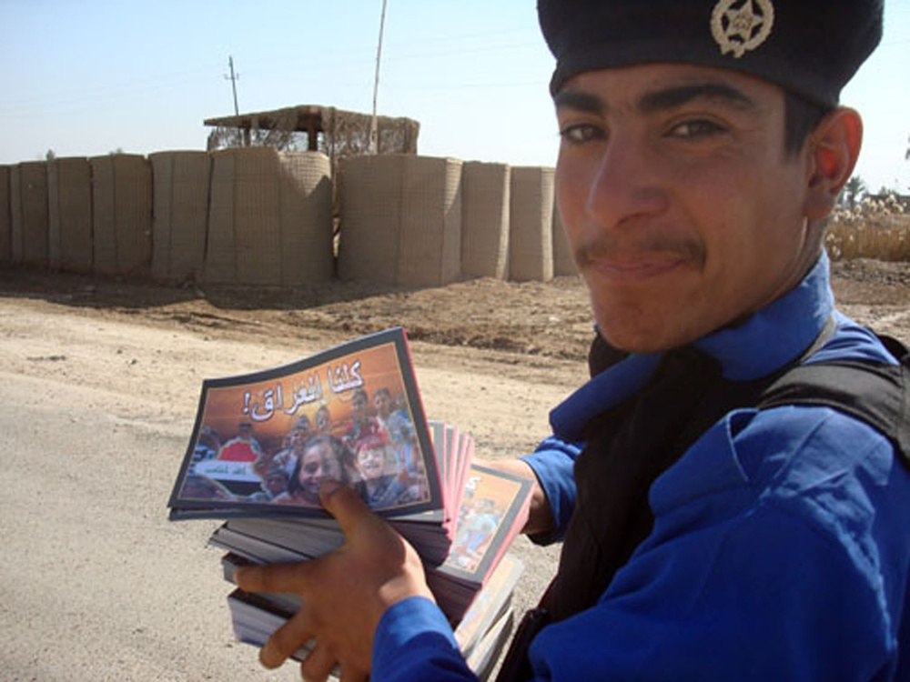 Strykehorse Soldiers, Iraqi Police bring supplies, joy to students