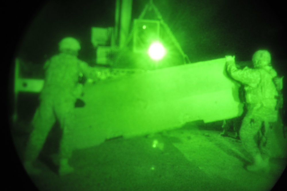 Future Polling Site Get Barricades in Diyala, Iraq