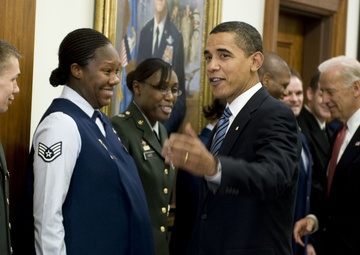 Obama Thanks Troops, Pledges Support Following Meeting With Joint Chiefs