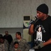 David Banner performs at Forward Operating Base Brassfield Mora