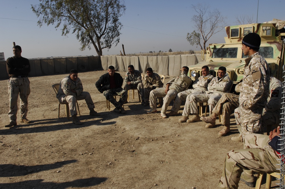 Soldiers Conduct medical training at camp echo