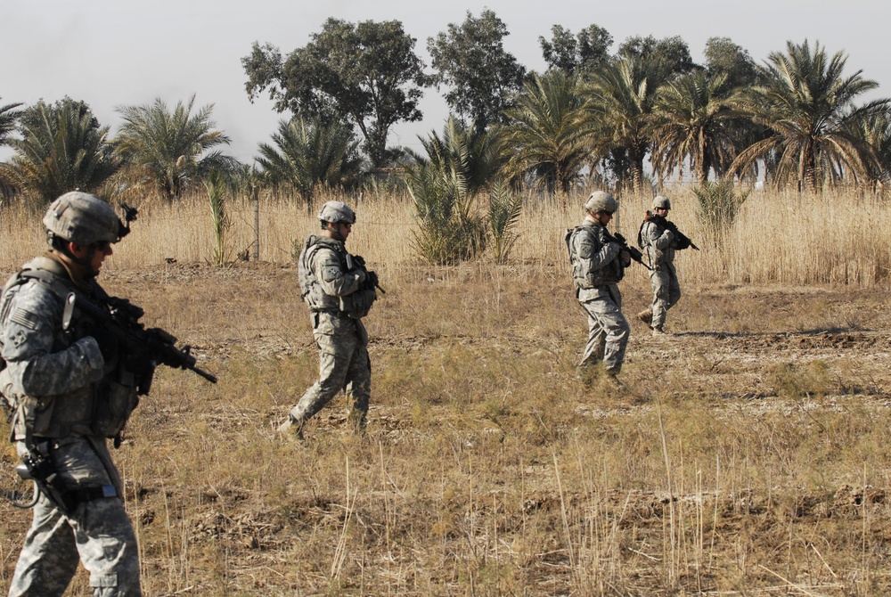 'Comanche' Troop works to keep weapons out of the enemy's hands