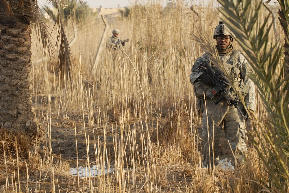 'Comanche' Troop works to keep weapons out of the enemy's hands