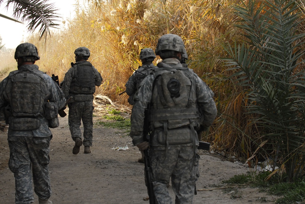 'Comanche' Troop works to keep weapons out of the enemy's hands