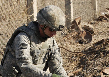 'Comanche' Troop works to keep weapons out of the enemy's hands