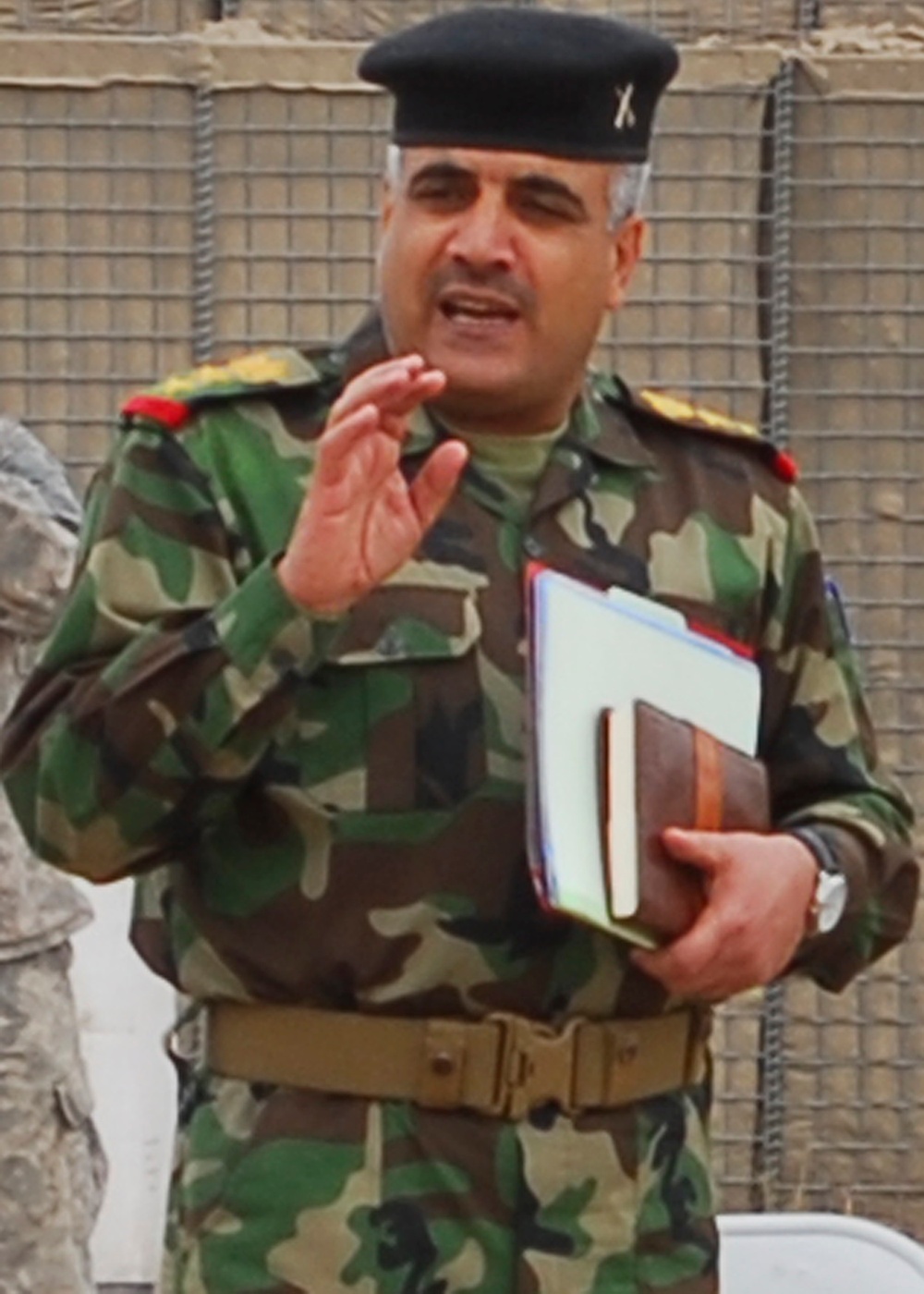 Iraqi security forces, Multi-National Division-Baghdad leaders conduct election rehearsal at Combat Outpost Meade