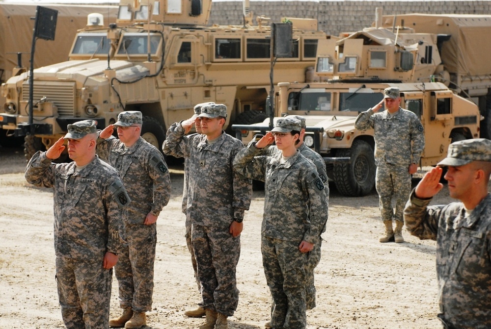 Task Force Arrowhead says goodbye to Task Force Vigilant