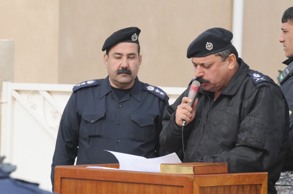 Validation ceremony for Multaka Iraqi police station