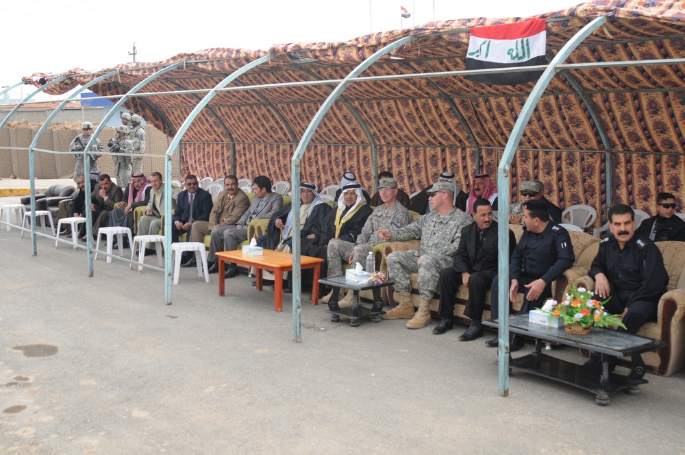 Validation ceremony for Multaka Iraqi police station