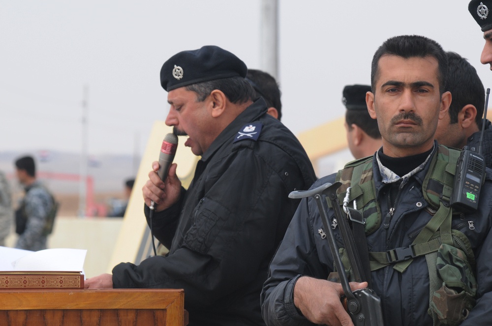 Validation ceremony for Multaka Iraqi police station