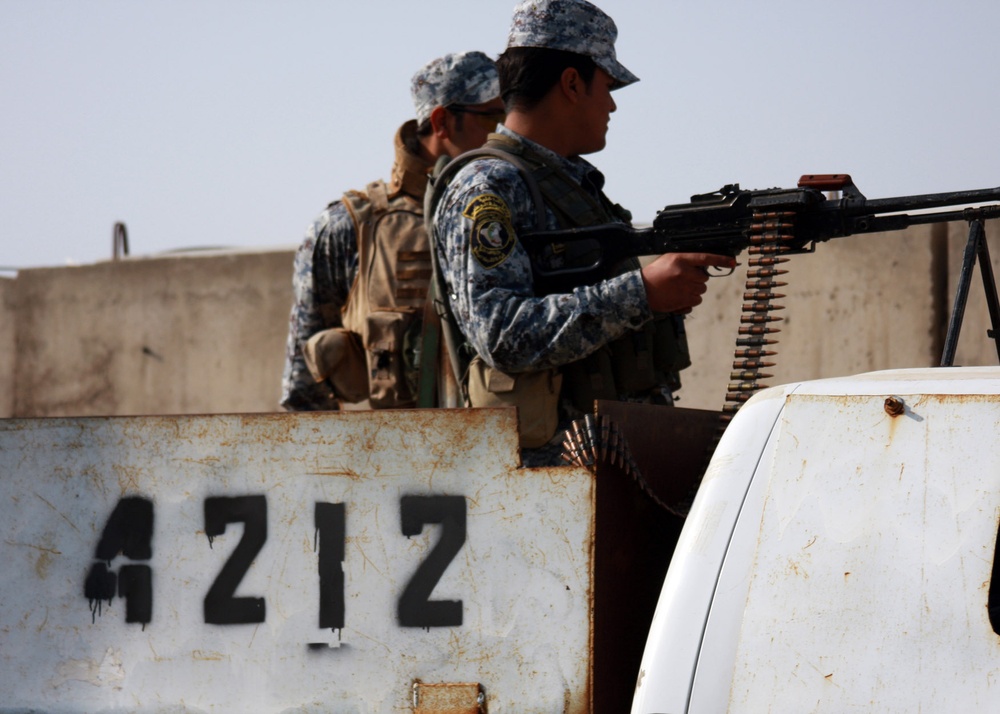 Iraqi security forces maintain security in a democratic society