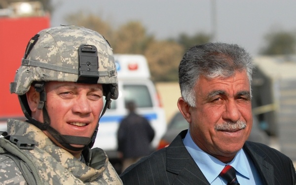 Iraqi citizens take to polls in Airport Village