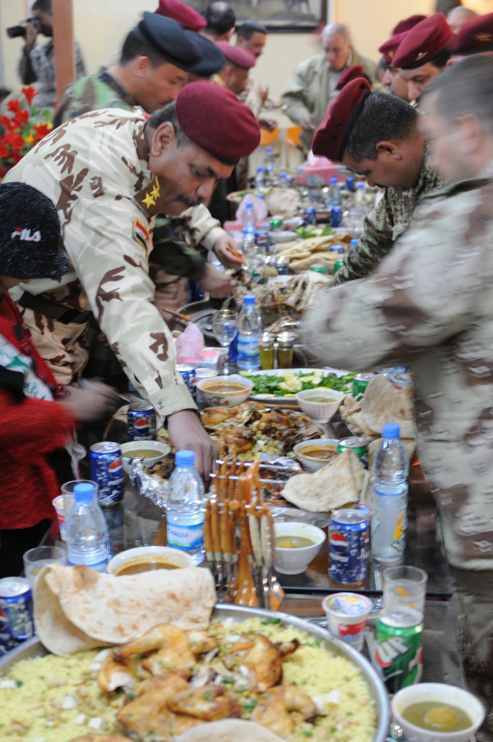 Meeting at Contingency Operating Base Adder, Iraq
