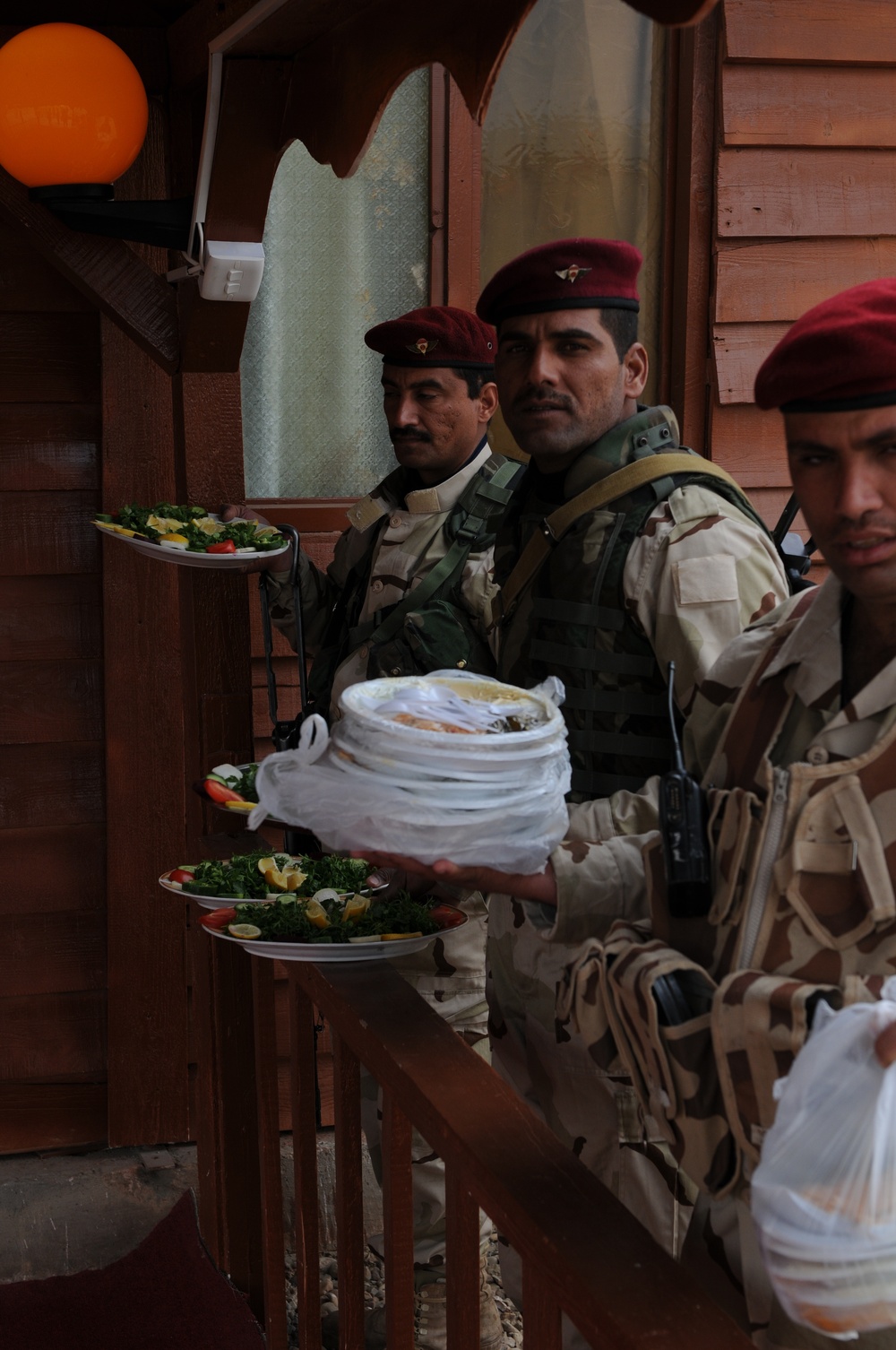 Meeting at Contingency Operating Base Adder, Iraq