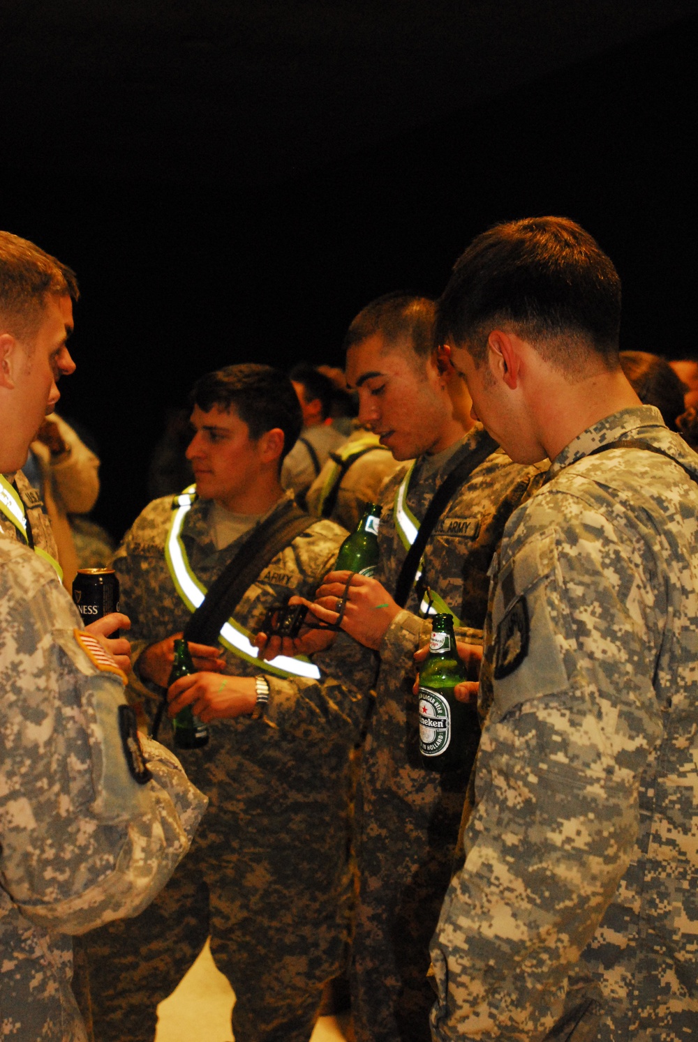Troops Raise a Glass to the Super Bowl