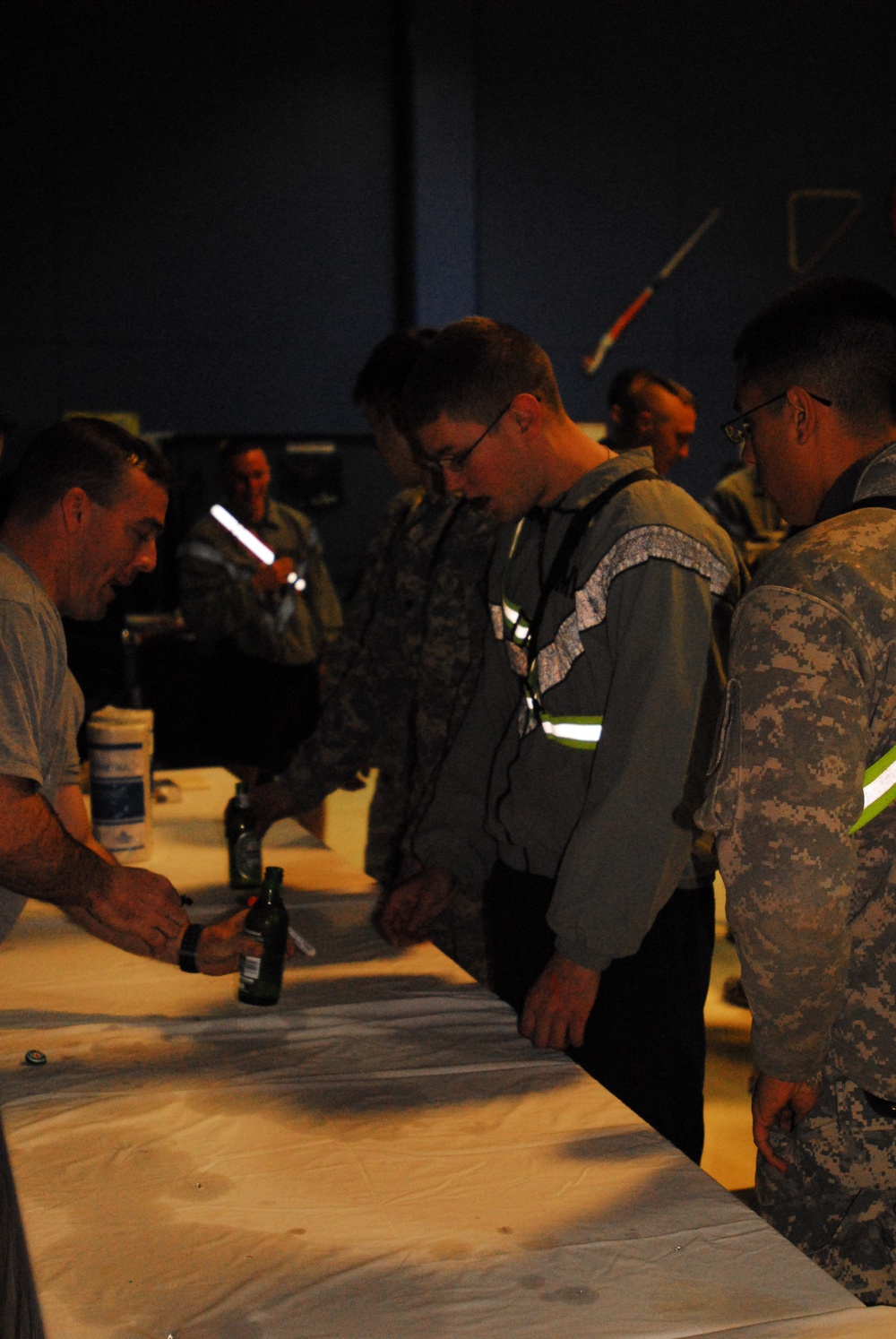 Troops Raise a Glass to the Super Bowl