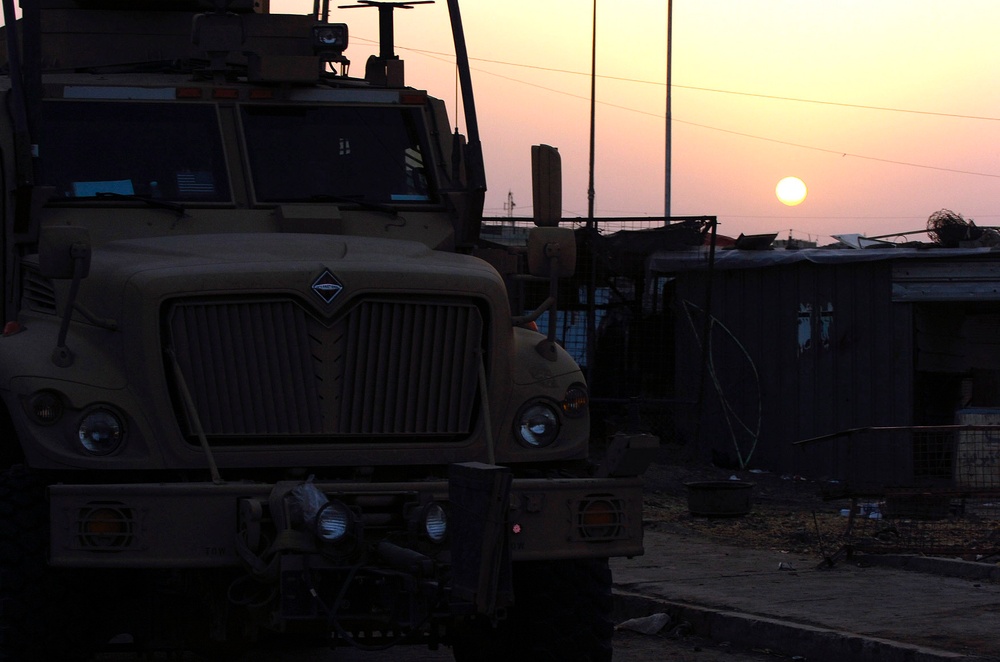 Striker Soldiers stand by while Iraq conducts first elections since 2005