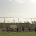 Soccer game at Forward Operating Base Marez
