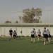 Soccer game at Forward Operating Base Marez