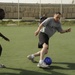 Soccer game at Forward Operating Base Marez
