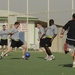 Soccer game at Forward Operating Base Marez