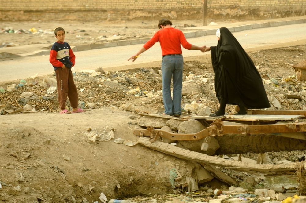 U.S. Air Force Security Forces patrol Dorha, Iraq