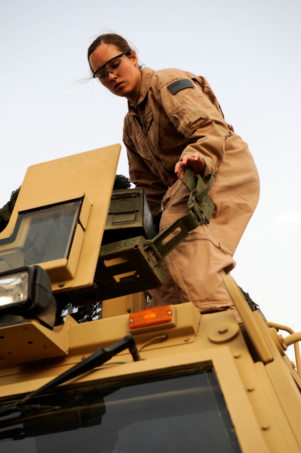 U.S. Air Force Security Forces patrol Dorha, Iraq