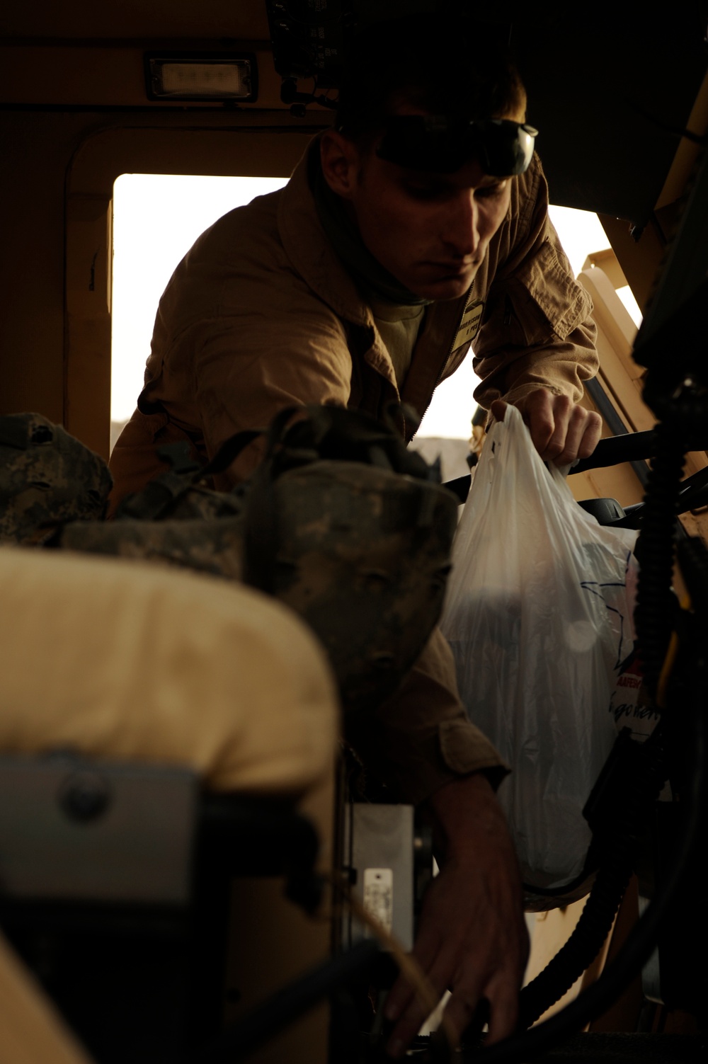 U.S. Air Force Security Forces patrol Dorha, Iraq