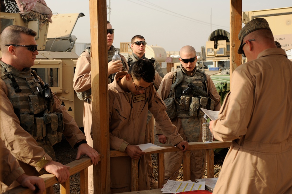 U.S. Air Force Security Forces patrol Dorha, Iraq