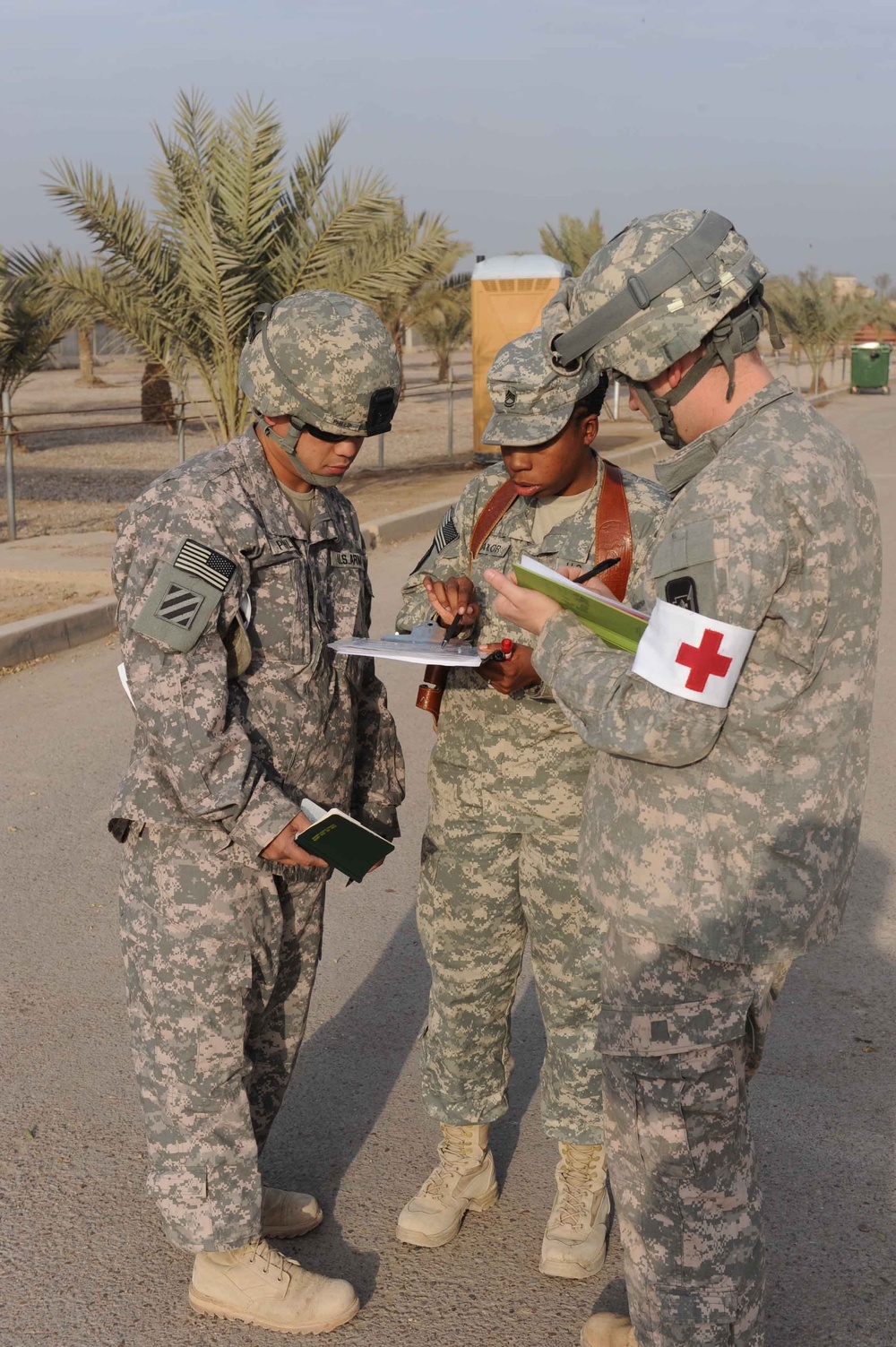 Medical exercise on Camp Victory