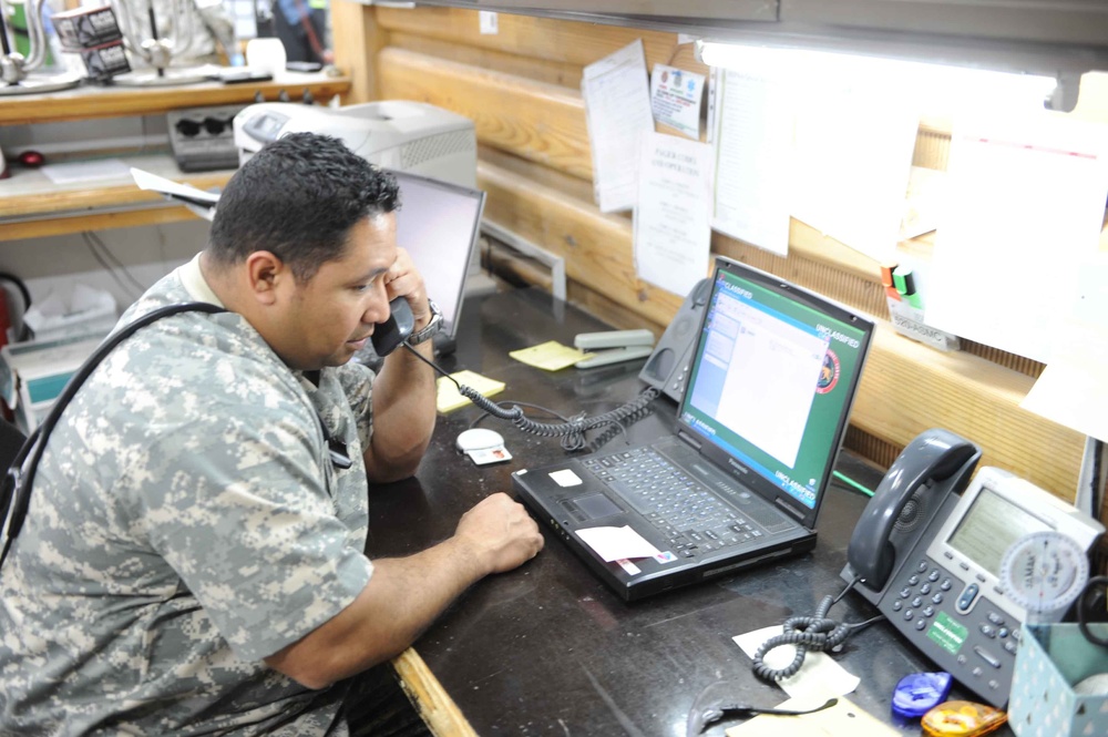 Medical exercise on Camp Victory