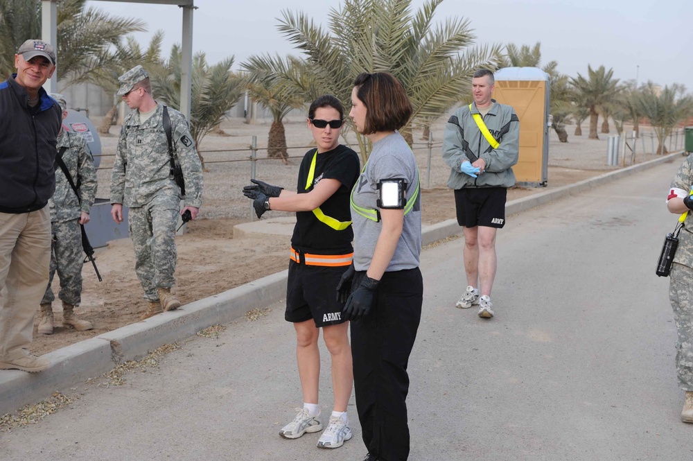 Medical exercise on Camp Victory