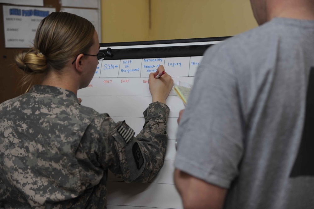 Medical exercise on Camp Victory