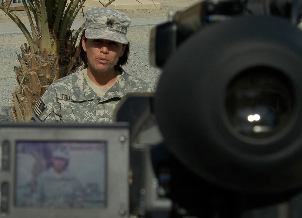 Soldiers send Valentine's Day greetings