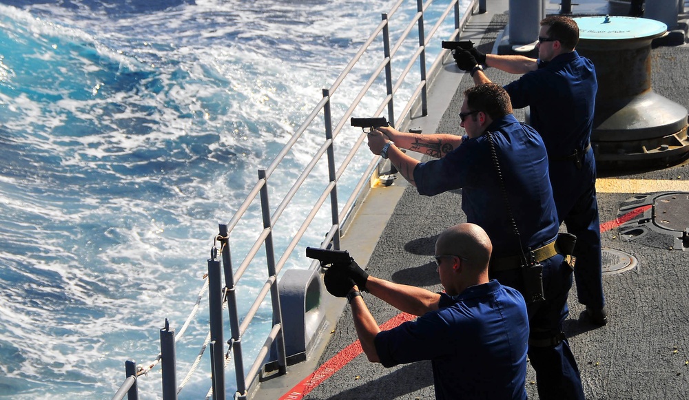 Operations of USS Lake Champlain