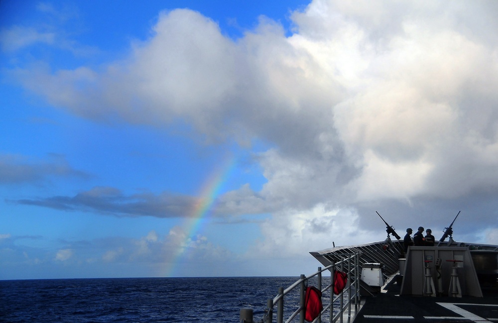 Operations of USS Lake Champlain