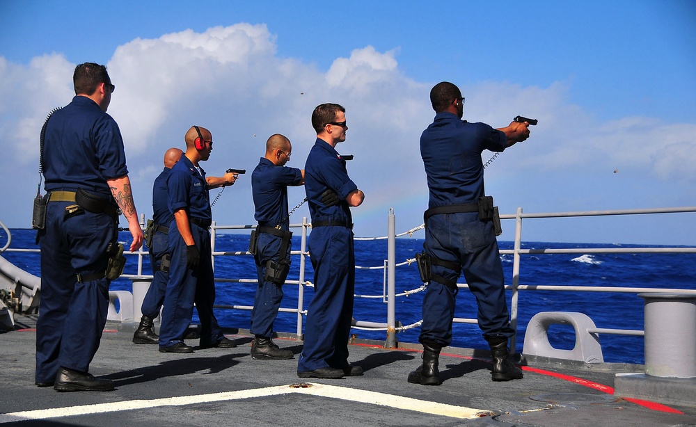 Operations of USS Lake Champlain