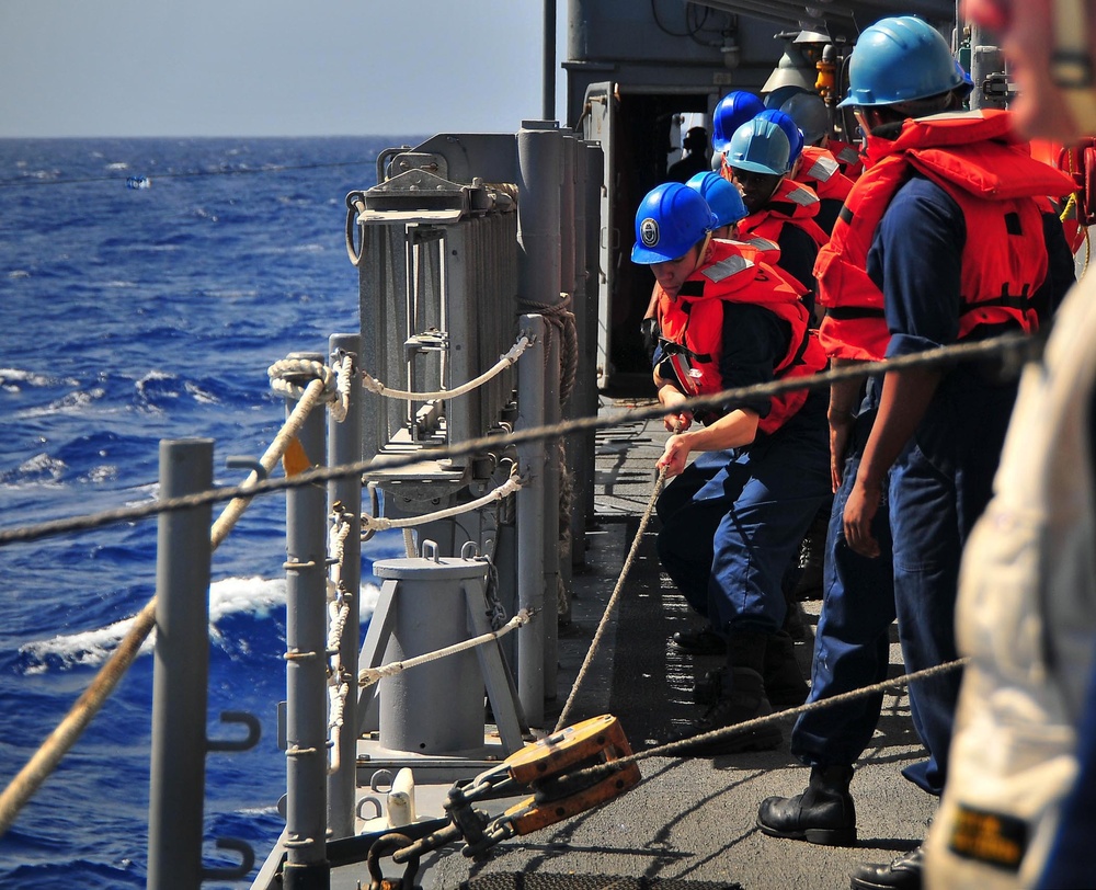 Operations of USS Lake Champlain