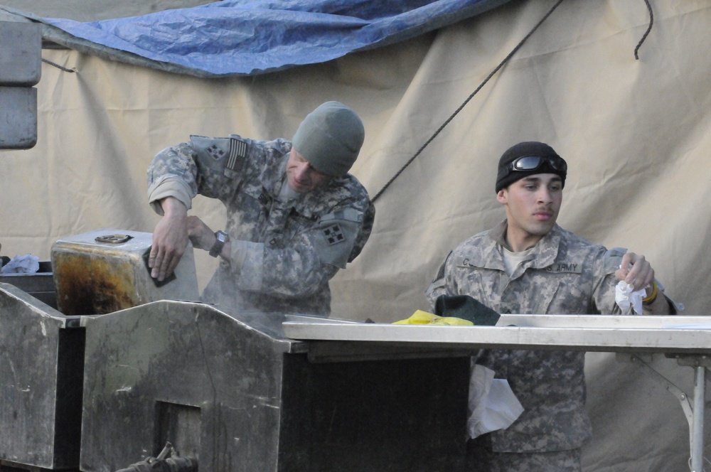 Seabees arrive on Patrol Base Mahawil, Iraq