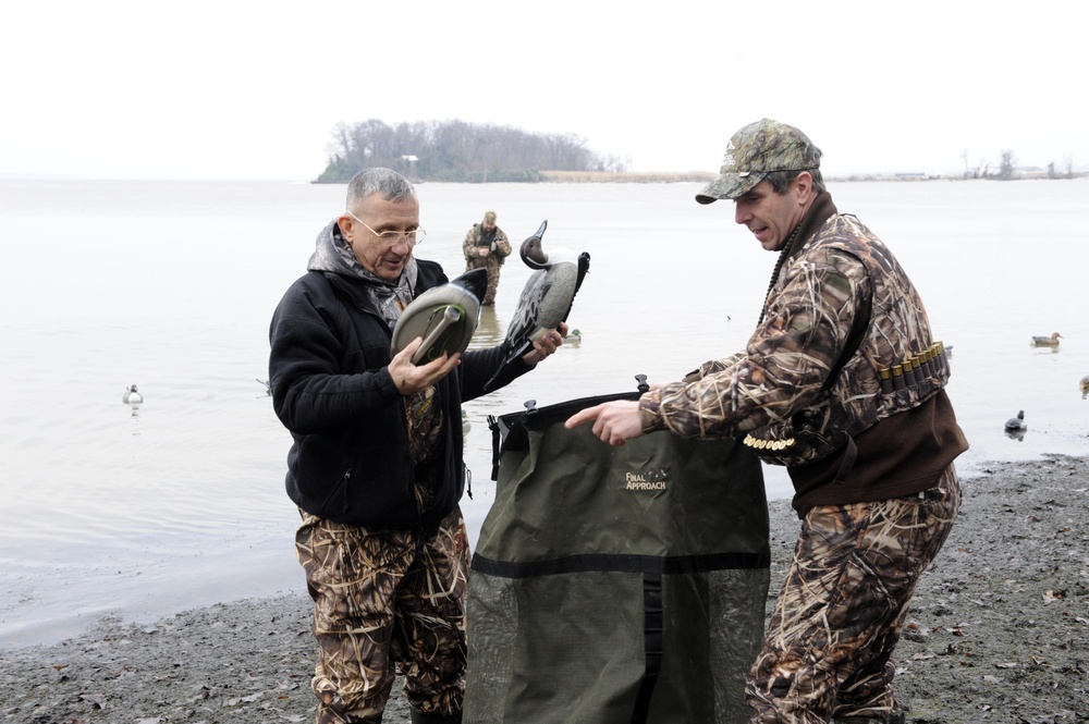 Duck blinds at Quantico