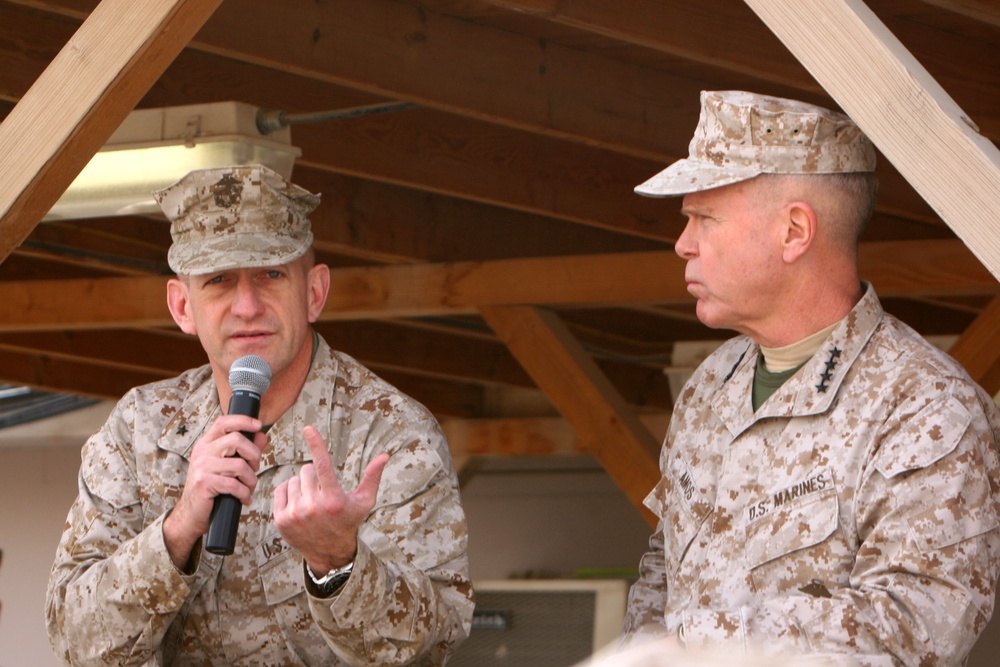 Assistant commandant visits Afghanistan Marines