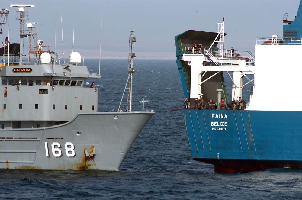 Relief for MV Faina