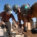 Construction on a patrol base in Mahawil