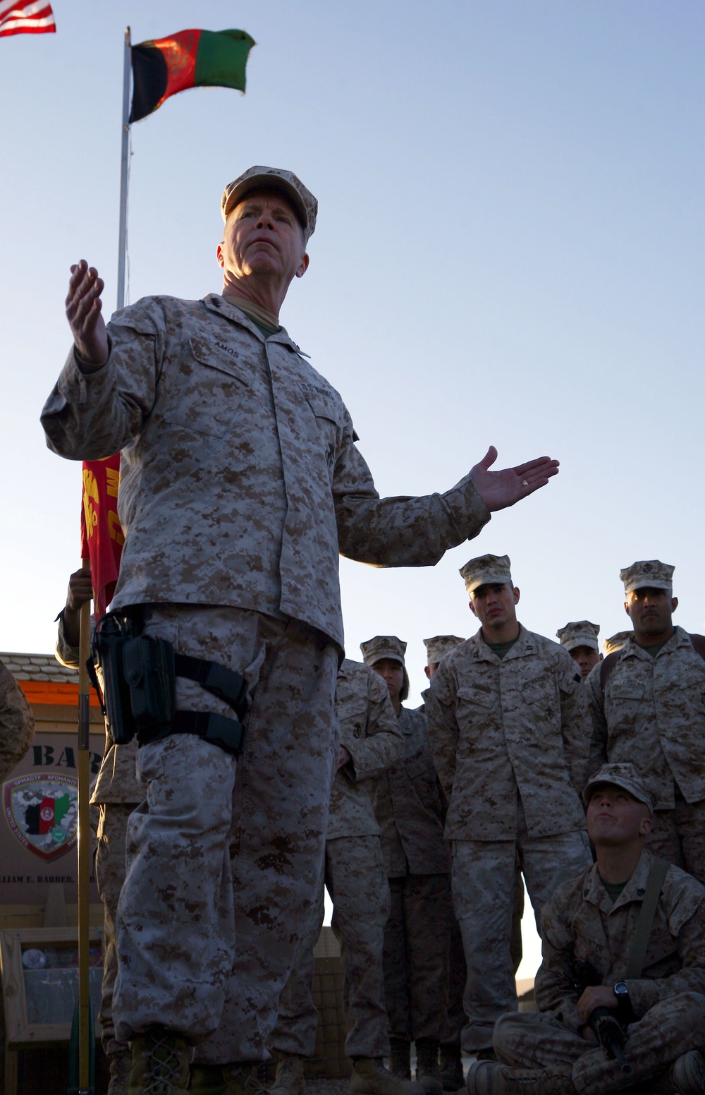 Assistant Commandant visits Afghanistan Marines