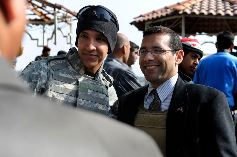 Bridge construction ceremony