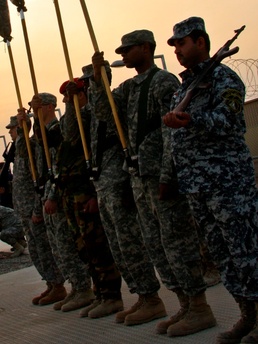 Iraqi security forces stand tall during Multi-National Division - Baghdad transfer