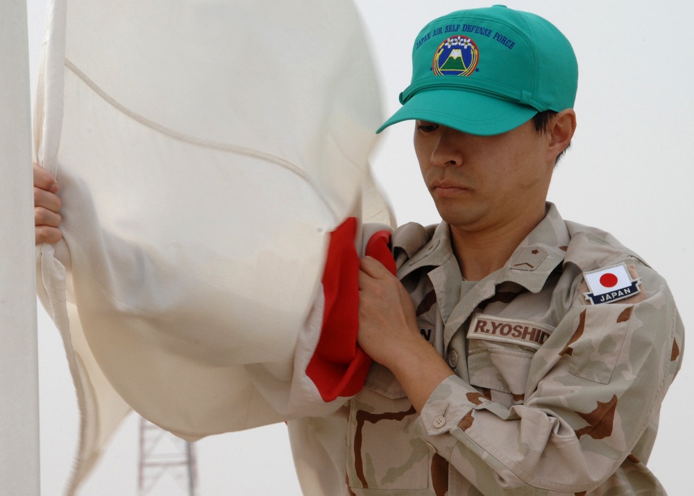 Japanese Air Self Defense Force Redeplyoyment Group Bids Final Farewell
