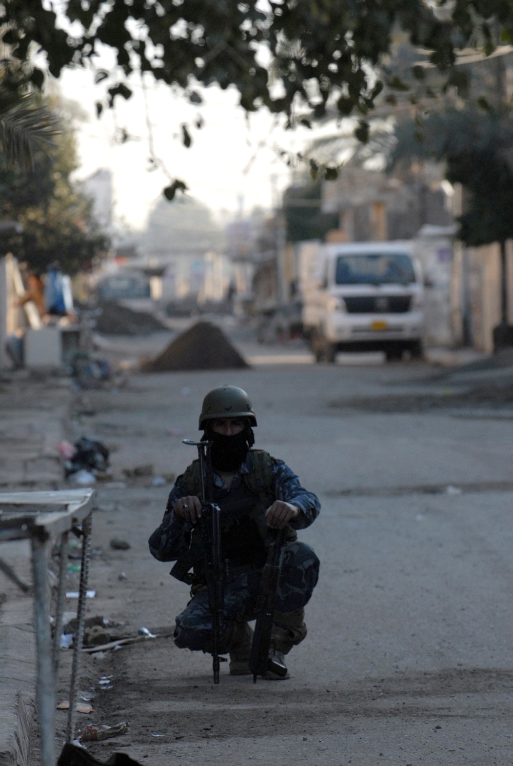 Iraqi Police clean up the streets of Iraq