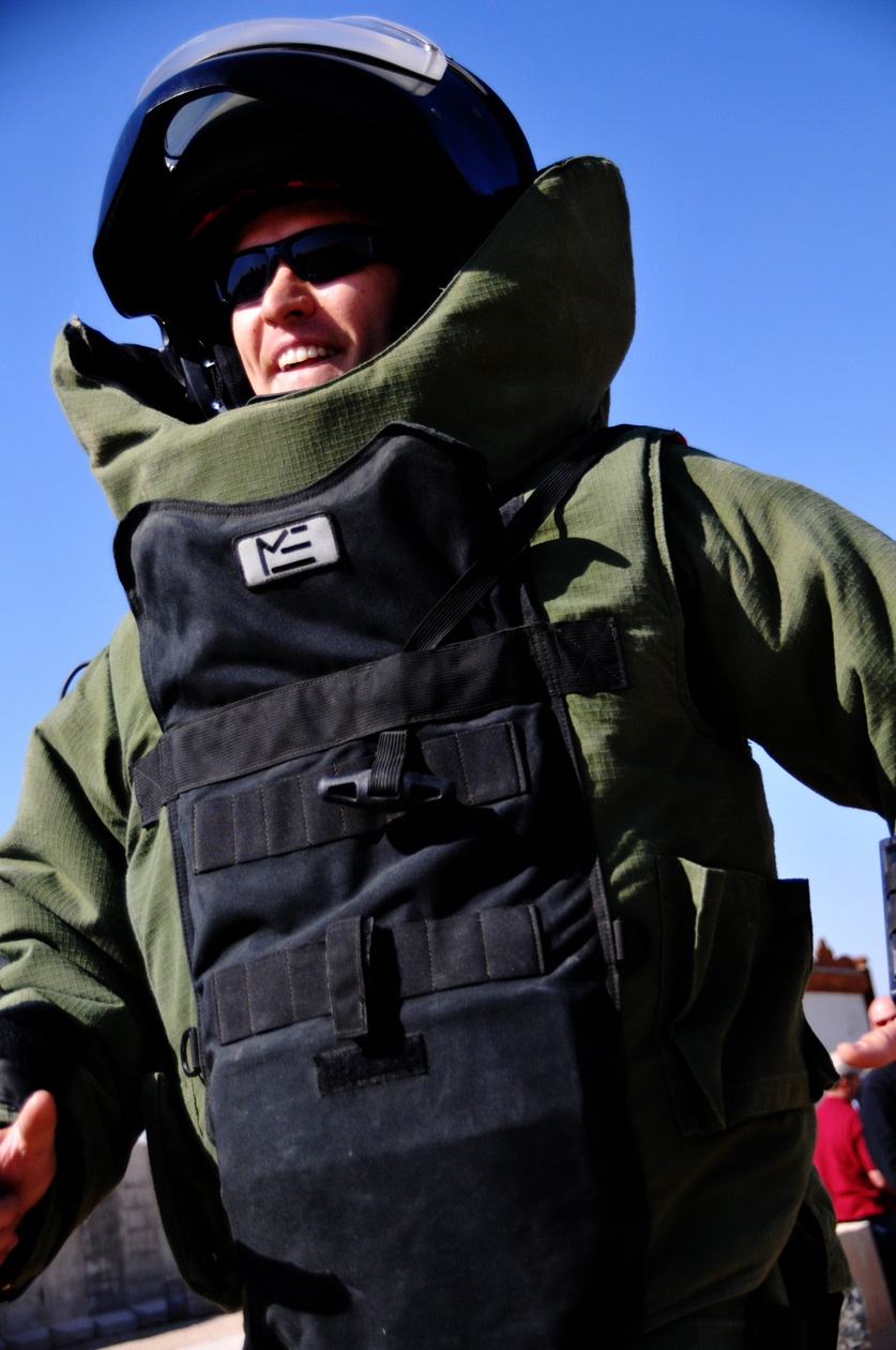 Explosive Ordnance Disposal Member Drops Bomb on Guinness World Record